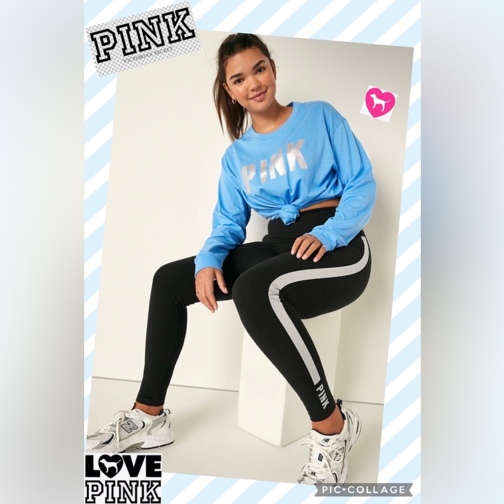 Victoria's Secret Pink XXl Bling Long Sleeve
Tee And XI Shine Leggings Outfit VS